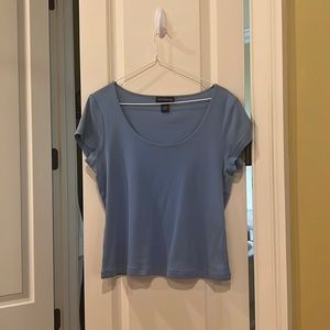 ANN TAYLOR BLUE TOP